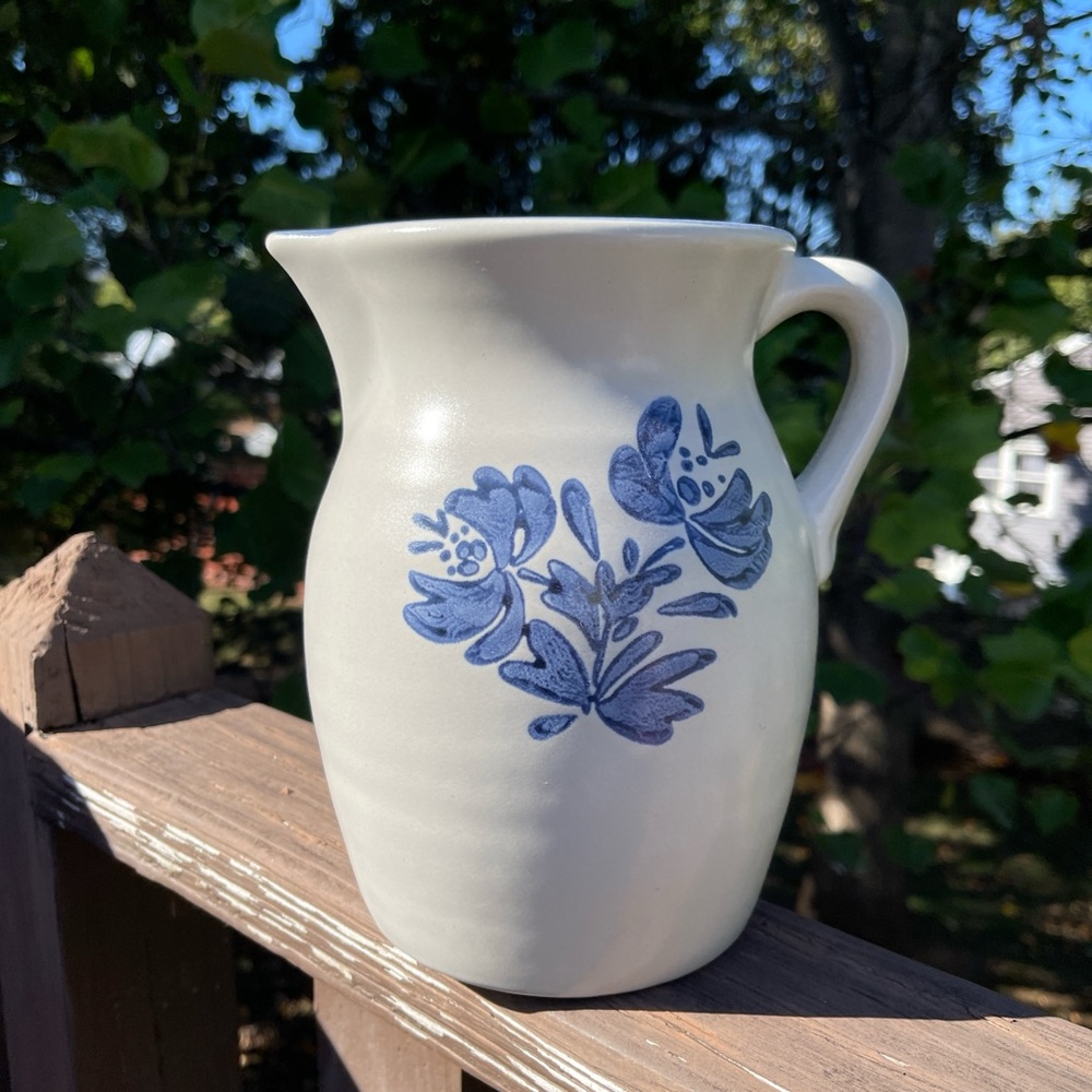 Vintage Pitcher Floral Ceramic Pitcher - Picture 4 of 4